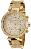 Michael Kors Parker Gold Dial Gold Steel Strap Watch for Women - MK5632