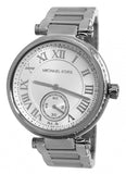 Michael Kors Skylar Silver Dial Silver Steel Strap Watch for Women - MK5866