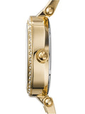 Michael Kors Parker White Dial Gold Steel Strap Watch for Women - MK6056