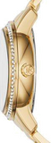 Michael Kors Whitley Analog Diamonds Gold Dial Gold Steel Strap Watch For Women - MK6227