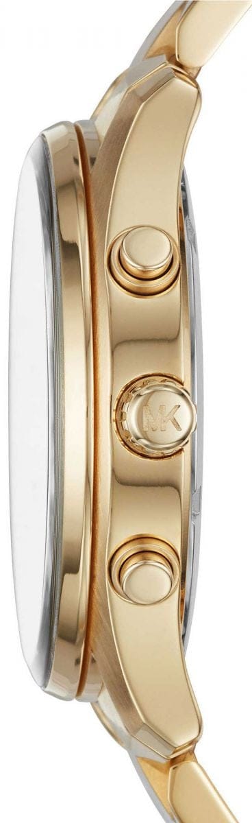 Michael Kors Briar Analog Gold Dial Gold Steel Strap Watch For Women - MK6464