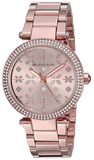 Michael Kors Parker Rose Gold Dial Steel Strap Watch for Women - MK6470