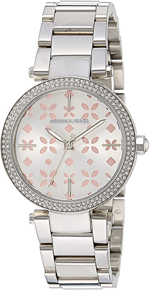 Michael Kors Parker Silver Dial Silver Stainless Steel Strap Watch for Women - MK6483