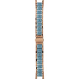 Michael Kors Parker Blue Mother of Pearl Dial Two Tone Steel Strap  Watch for Women - MK6491