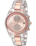 Michael Kors Blair Quartz Analog Rose Gold Dial Two Tone Steel Strap Watch For Women - MK6498