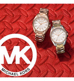 Michael Kors Whitney Quartz White Dial Two Tone Steel Strap Watch For Women - MK6686