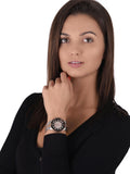 Michael Kors Runway Quartz Black Dial Two Tone Steel Strap Watch For Women - MK6960