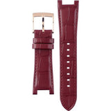 Michael Kors Sawyer Maroon Dial Maroon Leather Strap Watch for Women - MK2426