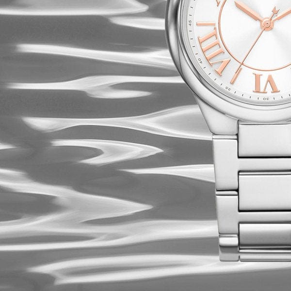 Michael Kors Camille Three Hand Silver Dial Silver Steel Strap Watch For Women - MK7259