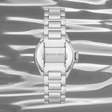 Michael Kors Camille Three Hand Silver Dial Silver Steel Strap Watch For Women - MK7259