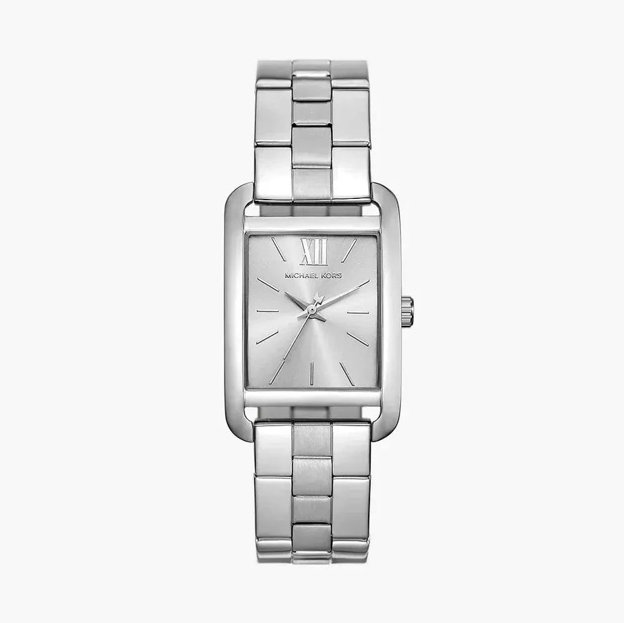 Michael Kors Monroe Three Hand Silver Dial Silver Steel Strap Watch for Women - MKO1033