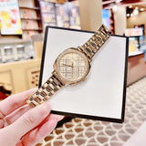Michael Kors Nia Quartz Gold Dial Gold Steel Strap Watch For Women - MK3989