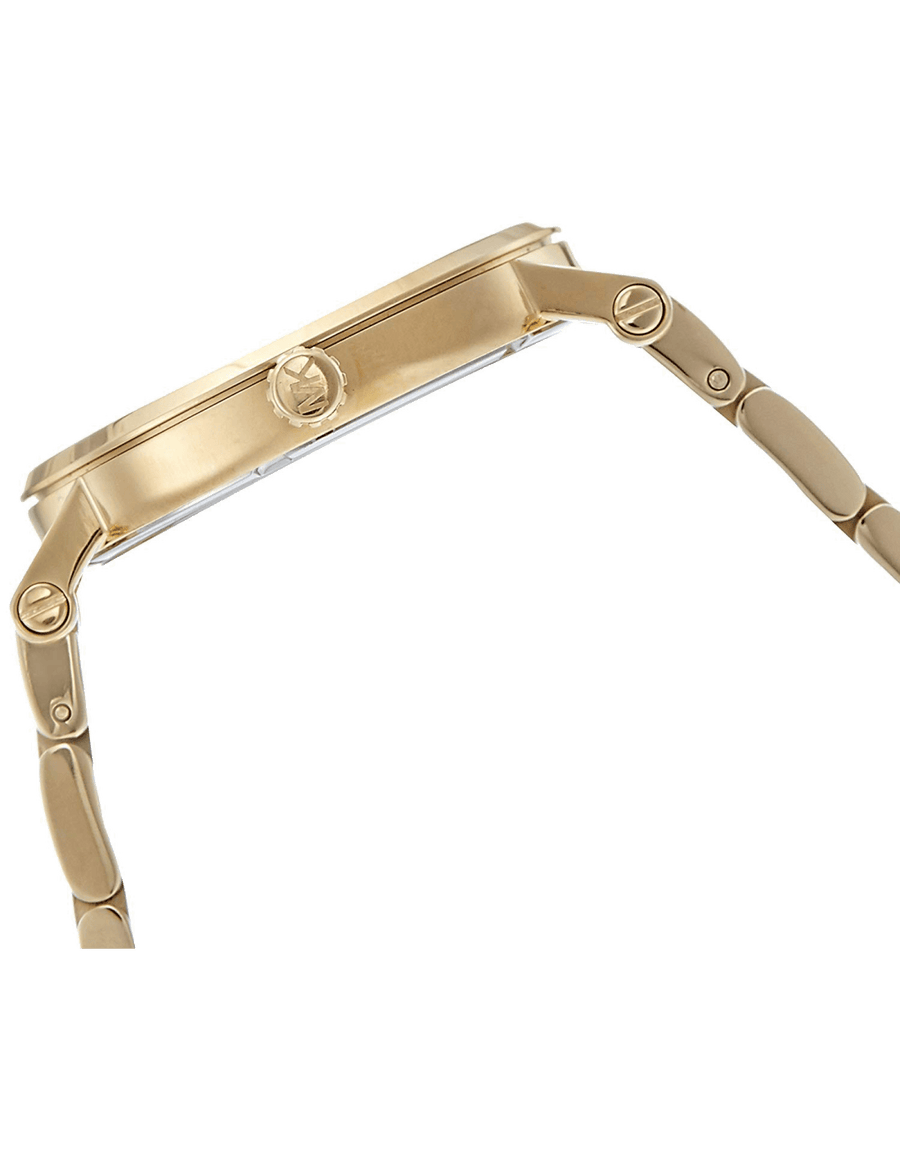 Michael Kors Norie Gold Dial Two Tone Steel Strap Watch for Women - MK3586