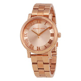 Michael Kors Norie Rose Gold Dial Rose Gold Steel Strap Watch for Women - MK3561