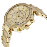 Michael Kors Parker Gold DIal Gold Steel Strap Watch for Women - MK5842