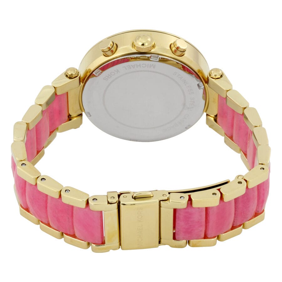Michael Kors Parker Gold Dial Two Tone Steel Strap Watch for Women - MK6363