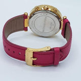Michael Kors Parker Chronograph White Dial Pink Leather Strap Watch for Women - MK2297