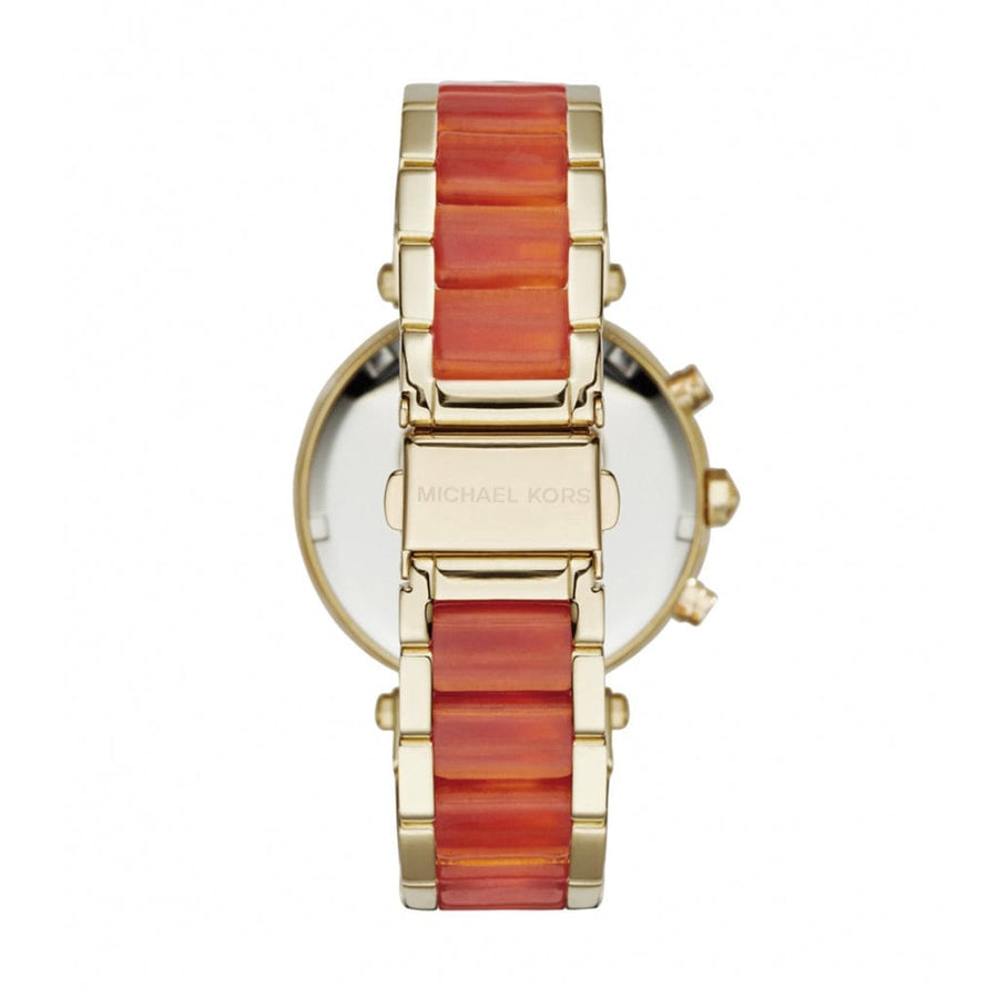 Michael Kors Parker Gold Dial Two Tone Steel Strap Watch for Women - MK6139
