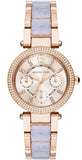 Michael Kors Parker Gold Dial Two Tone Steel Strap Watch for Women - MK6327