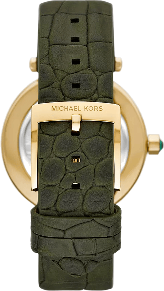 Michael Kors Parker Green Dial Green Leather Strap Watch For Women - MK4724