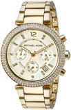 Michael Kors Parker Gold Dial Gold Steel Strap Watch for Women - MK5354