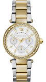 Michael Kors Parker Chronograph Silver Dial Two Tone Steel Strap Watch For Women - MK5687