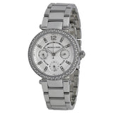 Michael Kors Parker Silver Dial Silver Steel Strap Watch for Women - MK5615