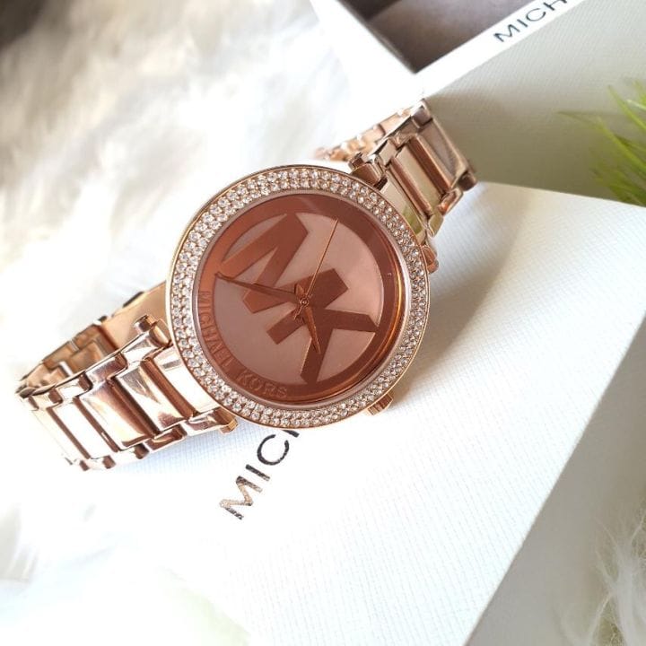 Michael Kors Parker Rose Gold Dial Rose Gold Steel Strap Watch for Women - MK5865