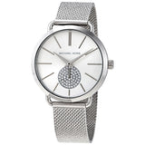 Michael Kors Portia Silver Dial Silver Mesh Bracelet Watch for Women - MK3843