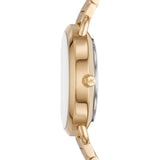 Michael Kors Portia Quartz White Dial Gold Steel Strap Watch for Women - MK3840