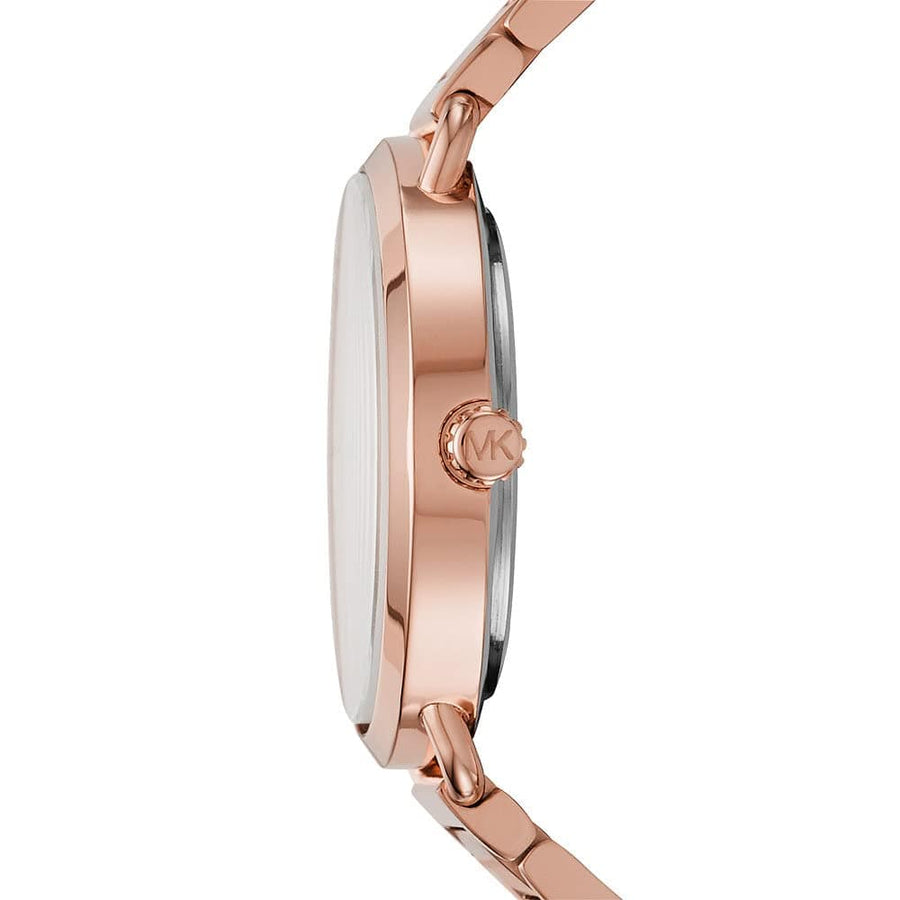 Michael Kors Portia Rose Gold Dial Rose Gold Steel Strap Watch for Women - MK3640