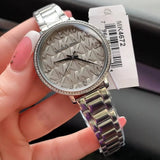 Michael Kors Pyper Analog Gray Dial Silver Steel Strap Watch For Women -  MK4672