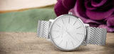 Michael Kors Pyper Quartz White Dial Silver Mesh Strap Watch for Women - MK4338