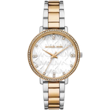 Michael Kors Pyper Three Hand White Dial Two Tone Steel Strap Watch For Women - MK4595