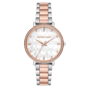 Michael Kors Pyper Quartz White Dial Two Tone Steel Strap Watch For Women - MK4667