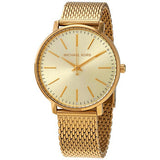 Michael Kors Portia Gold Dial Gold Mesh Bracelet Watch for Women - MK3844