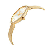 Michael Kors Pyper Quartz Mother of Pearl White Dial Gold Mesh Bracelet Watch For Women - MK4619