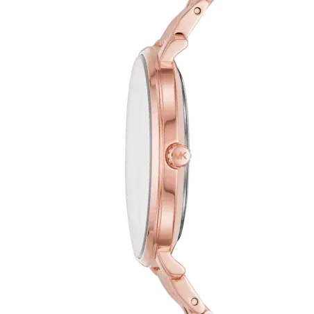 Michael Kors Pyper Three-Hand Rose Gold Dial Rose Gold Steel Strap Watch For Women - MK3897