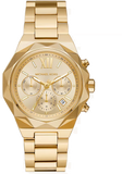 Michael Kors Raquel Analog Gold Dial Gold Steel Strap Watch For Women - MK4690