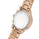 Michael Kors Ritz Chronograph Rose Gold Dial Rose Gold Steel Strap Watch For Women - MK6485