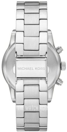 Michael Kors Ritz Chronograph Crystals Silver Dial Silver Steel Strap Watch For Women - MK7301