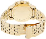 Michael Kors Ritz Chronograph Gold Dial Gold Steel Strap Watch for Women - MK5676