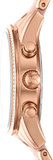 Michael Kors Ritz Chronograph Mother of Pearl White Dial Two Tone Steel Strap Watch For Women - MK6769