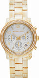 Michael Kors Runway Pavé Chronograph White Dial White Acetate Strap Watch for Women - MK7476