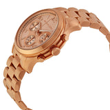 Michael Kors Runway Rose Gold Dial Rose Gold Steel Strap Watch for Women - MK5128