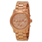 Michael Kors Runway Rose Gold Dial Rose Gold Steel Strap Watch for Women - MK5128