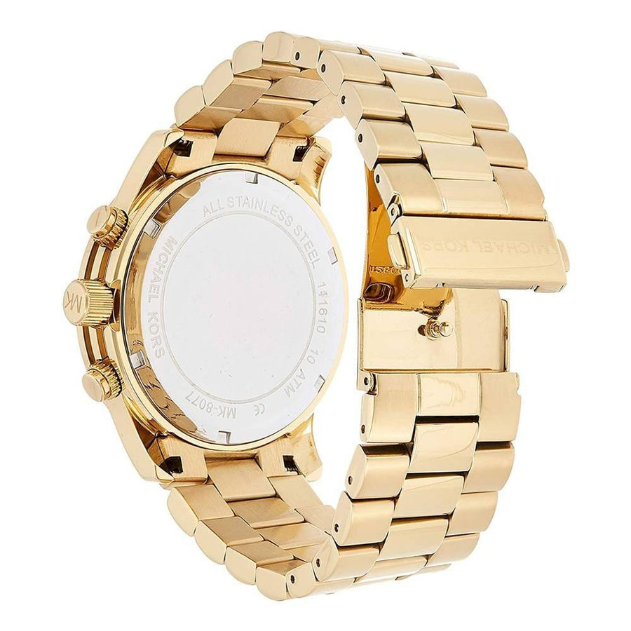 Michael Kors Runway Gold Dial Gold Steel Strap  Watch for Men - MK8077