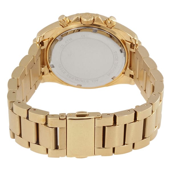 Michael Kors Runway Gold Dial Gold Steel Strap Watch for Women - MK5166