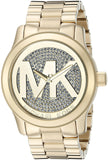 Michael Kors Runway Gold Dial Gold Steel Strap Watch for Women - MK5706
