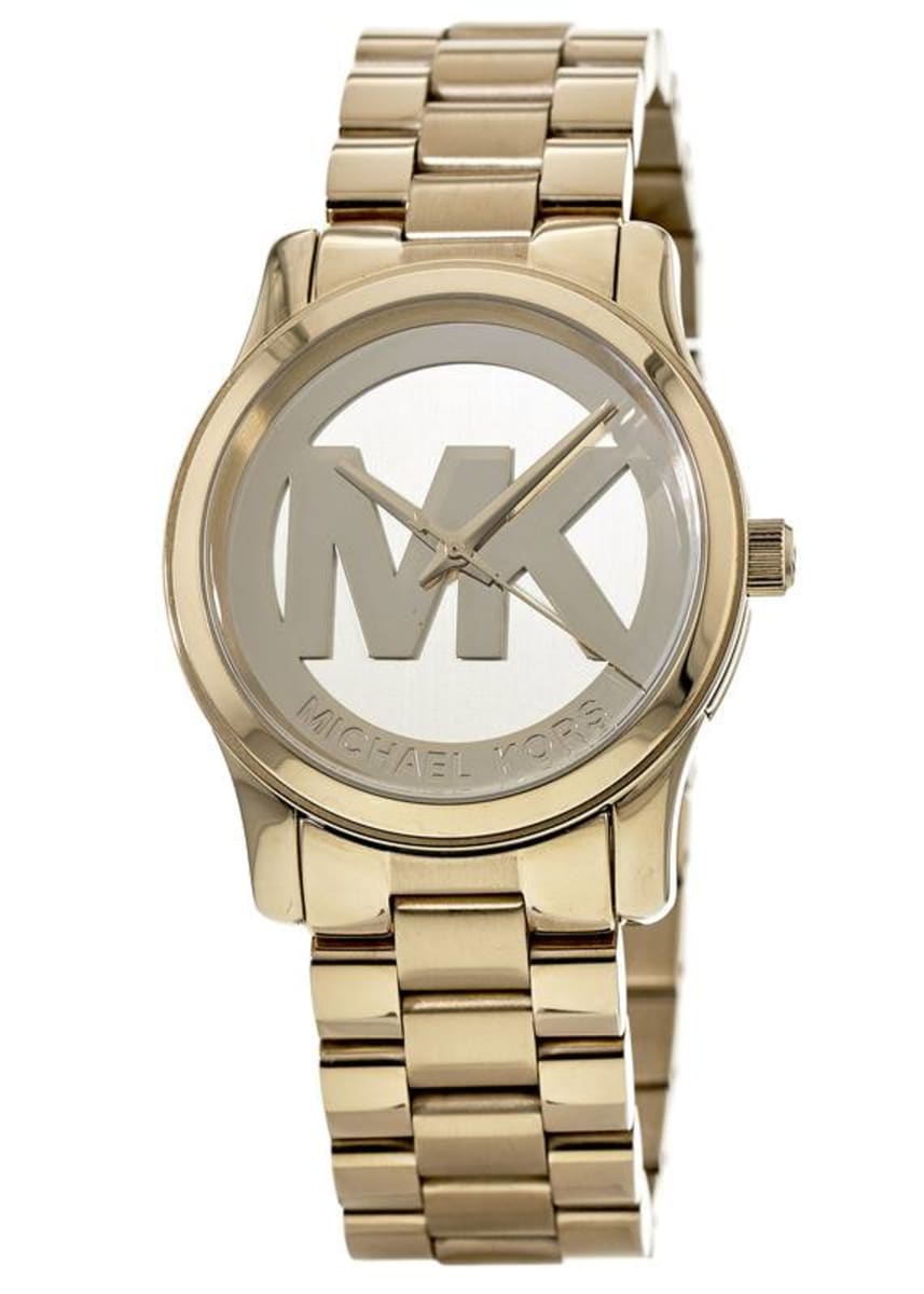 Michael Kors Runway Gold Dial Gold Steel Strap Watch for Women - MK5786